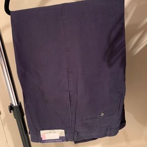 Mens 100% linen pants color navy size 34x30
